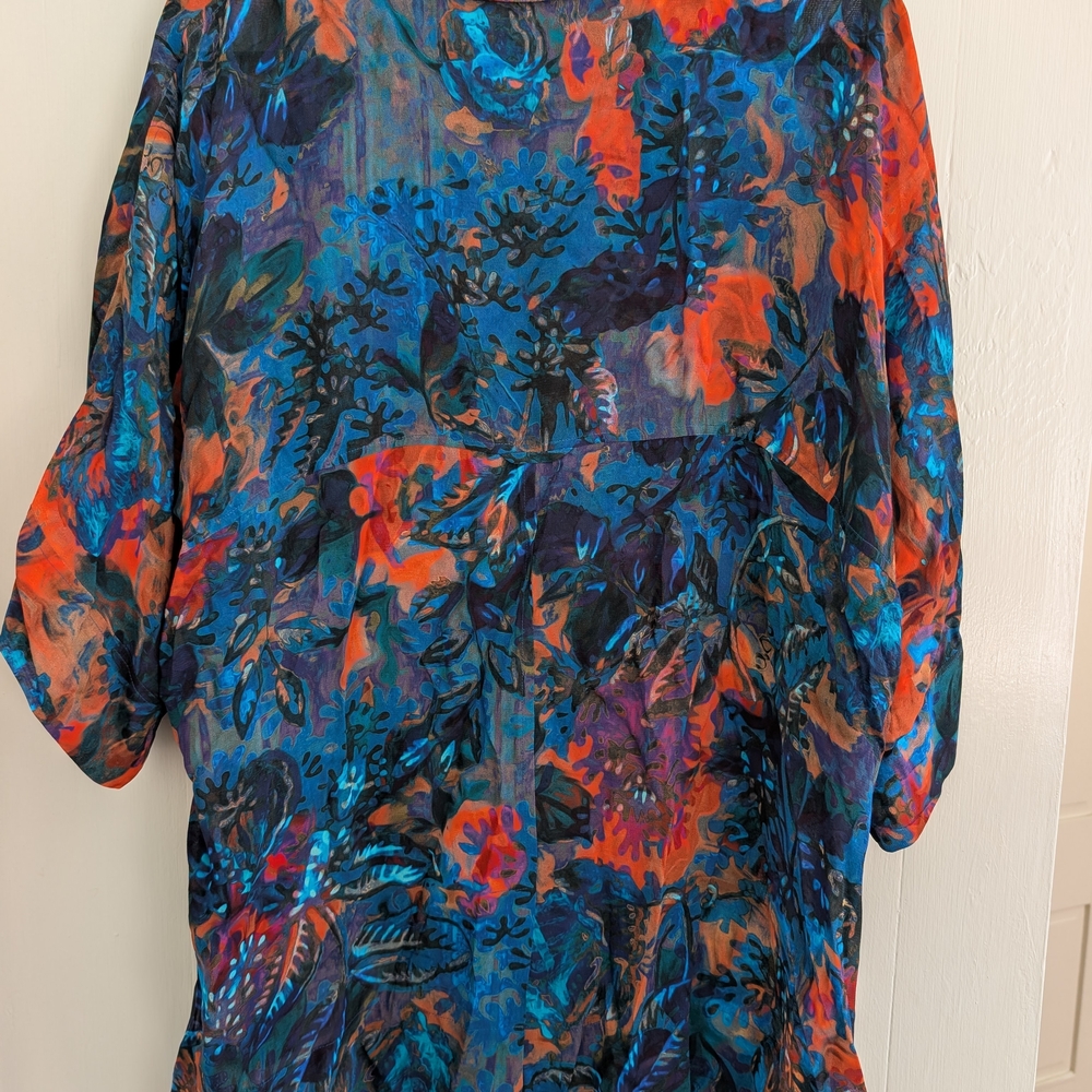 Peruvian Connection Multicolor Abstract Shirt - image 3